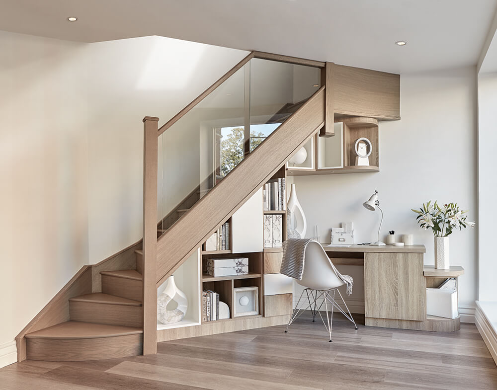 home office understairs
