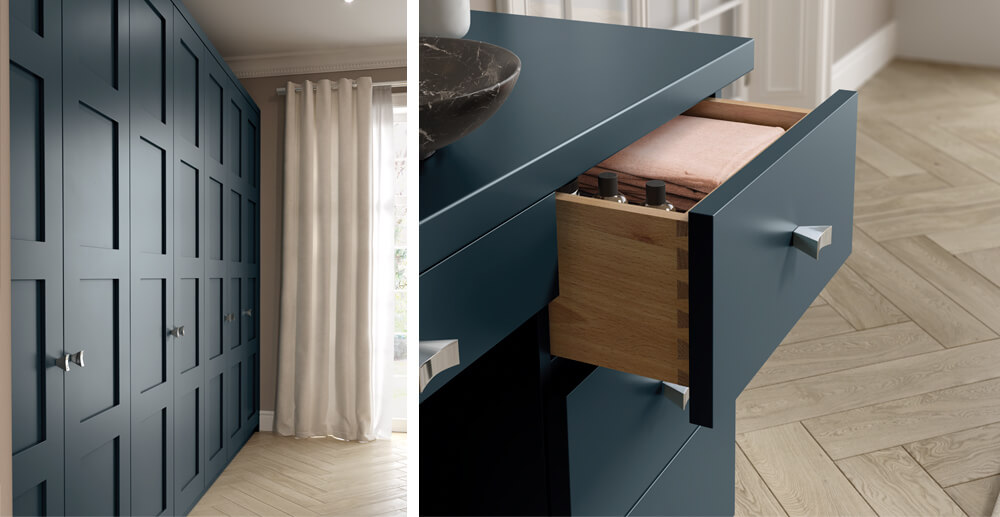 Blue Fitted Wardrobes