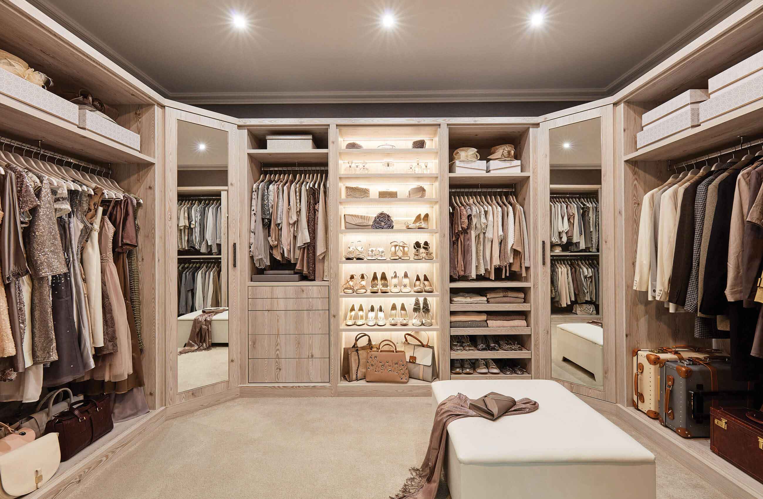 What are fitted wardrobes?