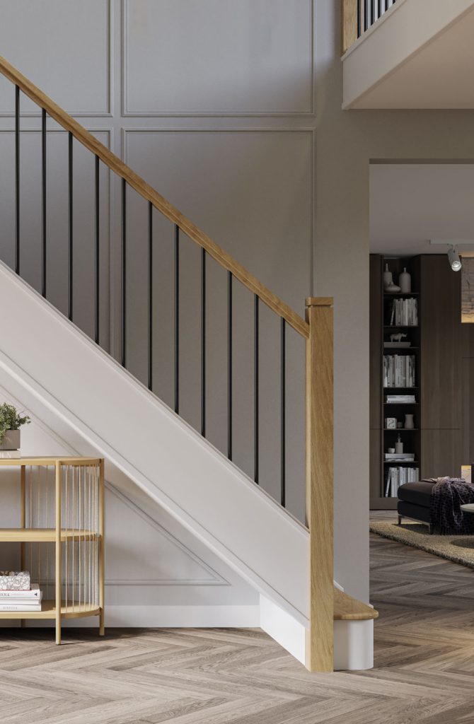 Luxury oak staircase - Neville Johnson