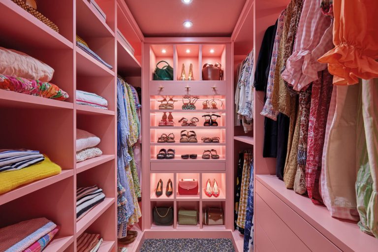 Pink Wardrobes | Pink Dressing Rooms | Neville Johnson