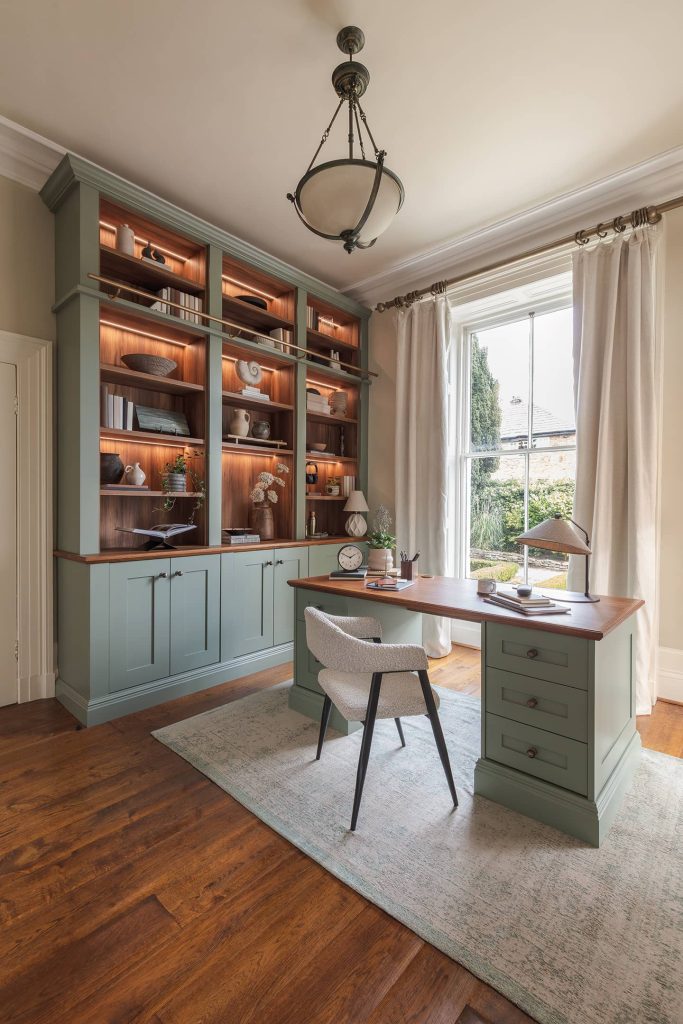 Open Home Study Bespoke green home study - Neville Johnson