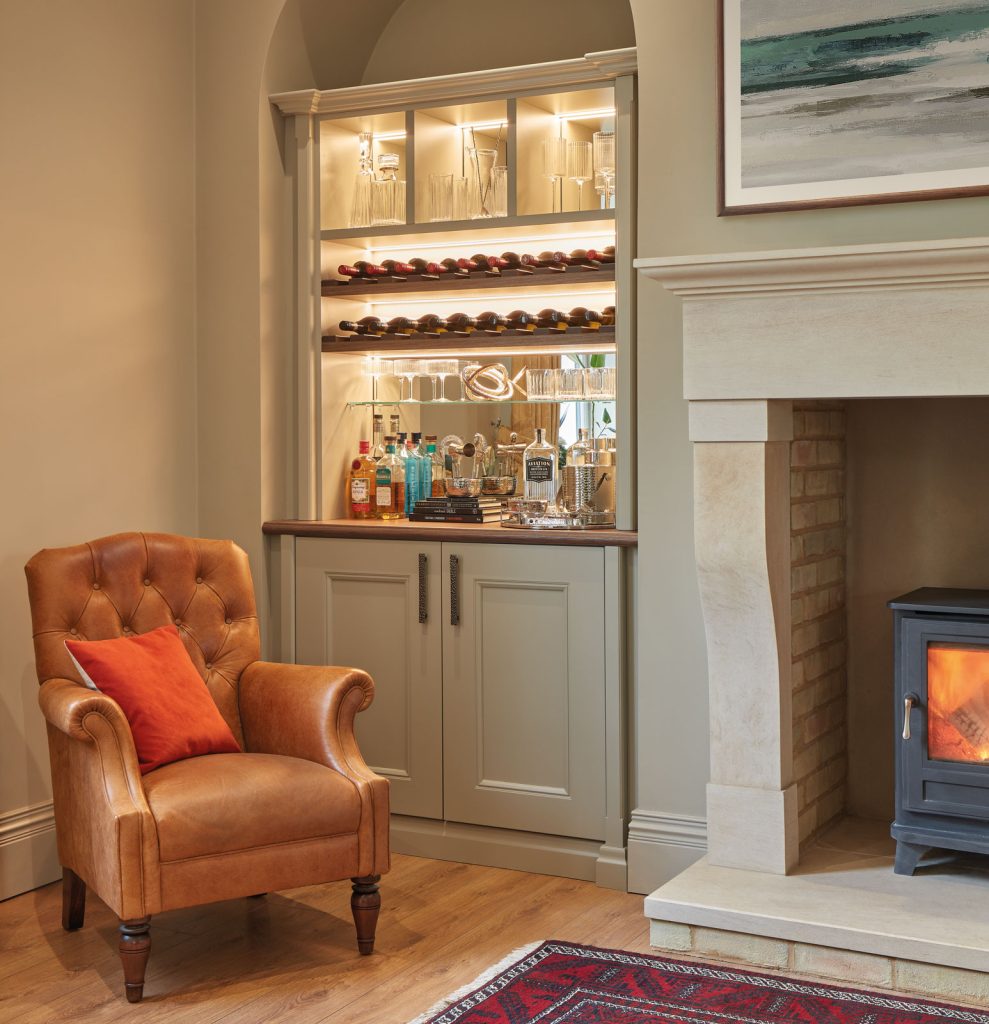 Bespoke alcove bar - Neville Johnson