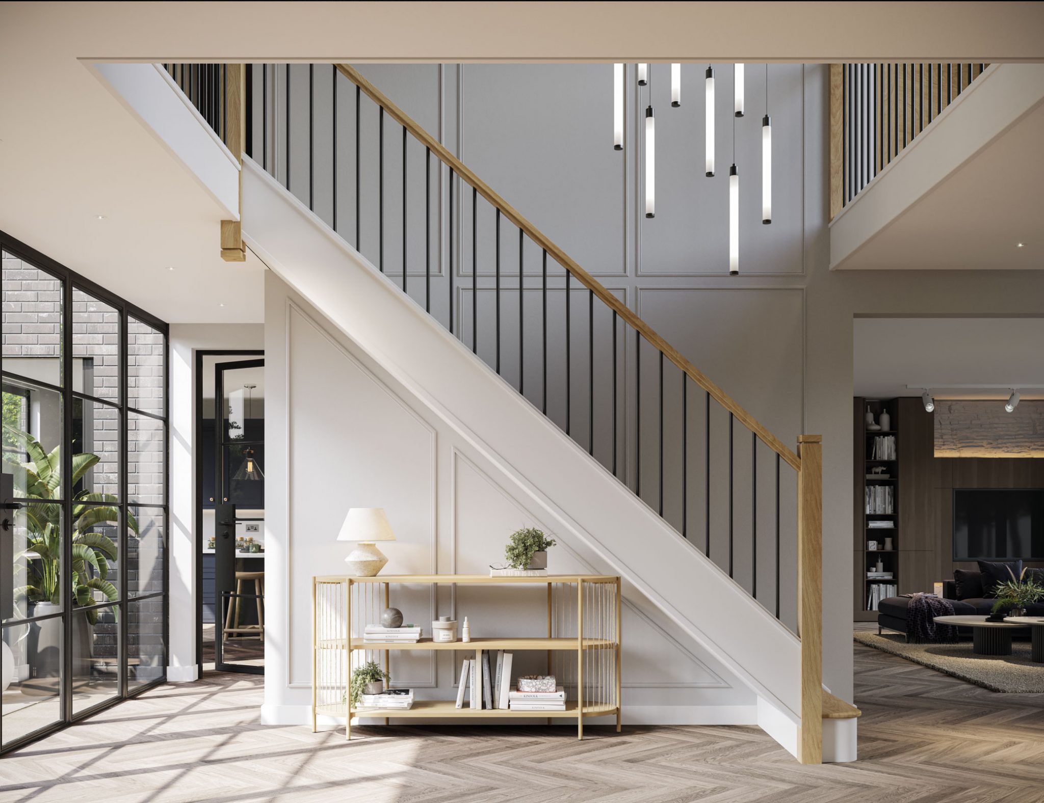 Luxury oak staircase - Neville Johnson