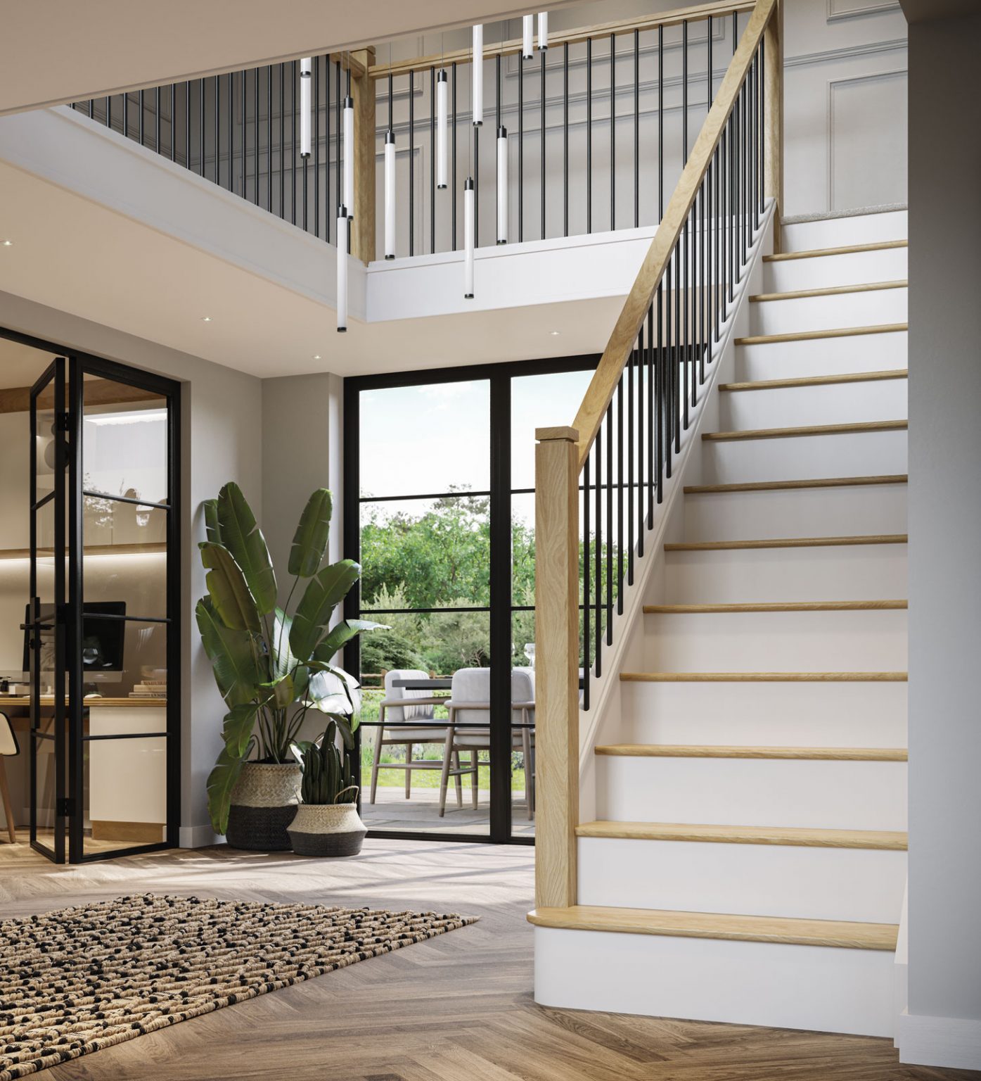 Luxury oak staircase - Neville Johnson