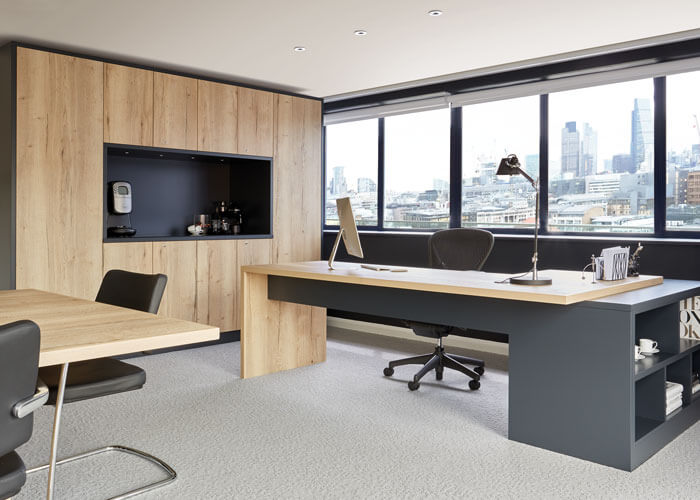 Bespoke Grey Home Office Furniture UK Neville Johnson