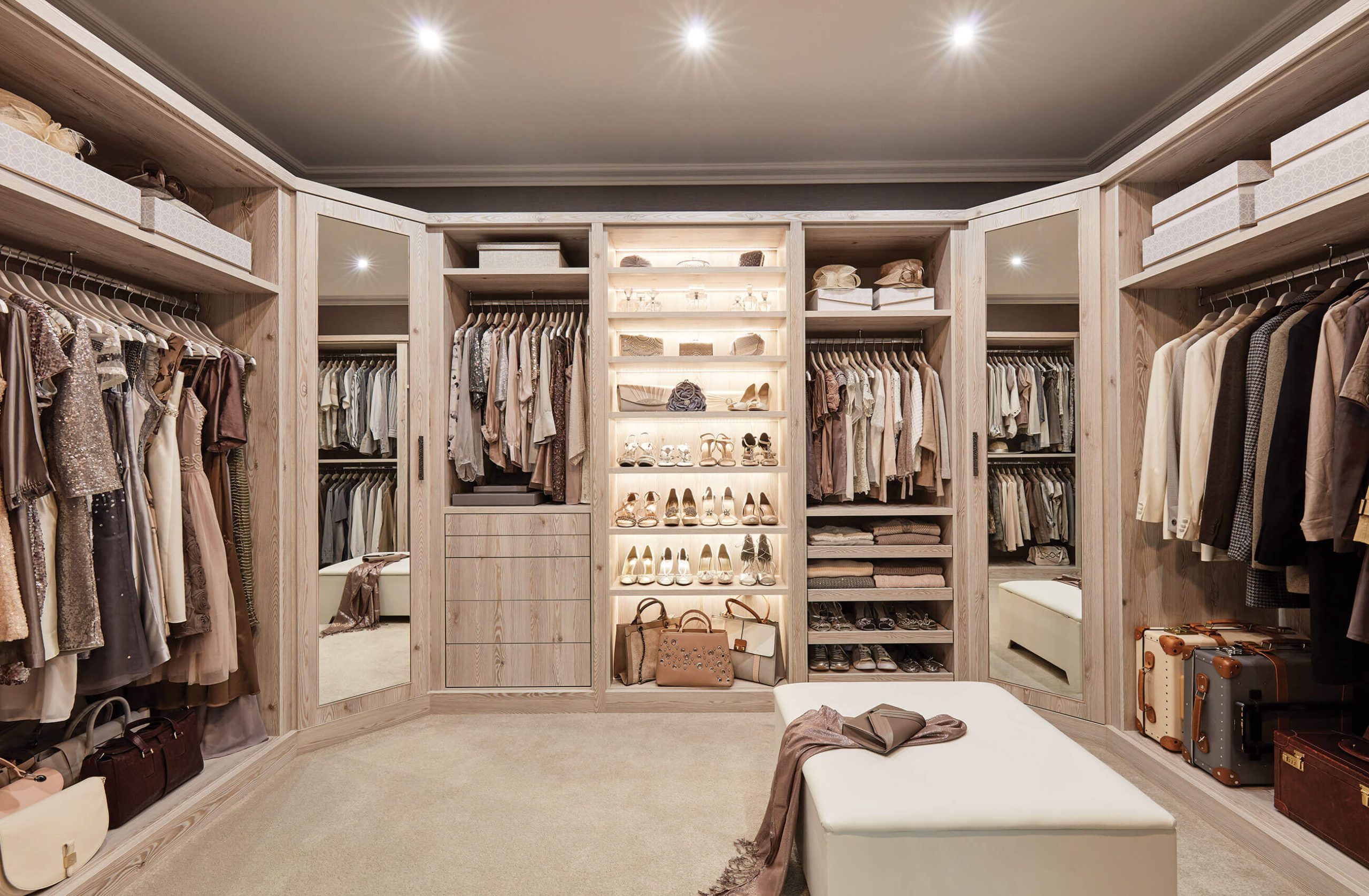 luxury walk in closet