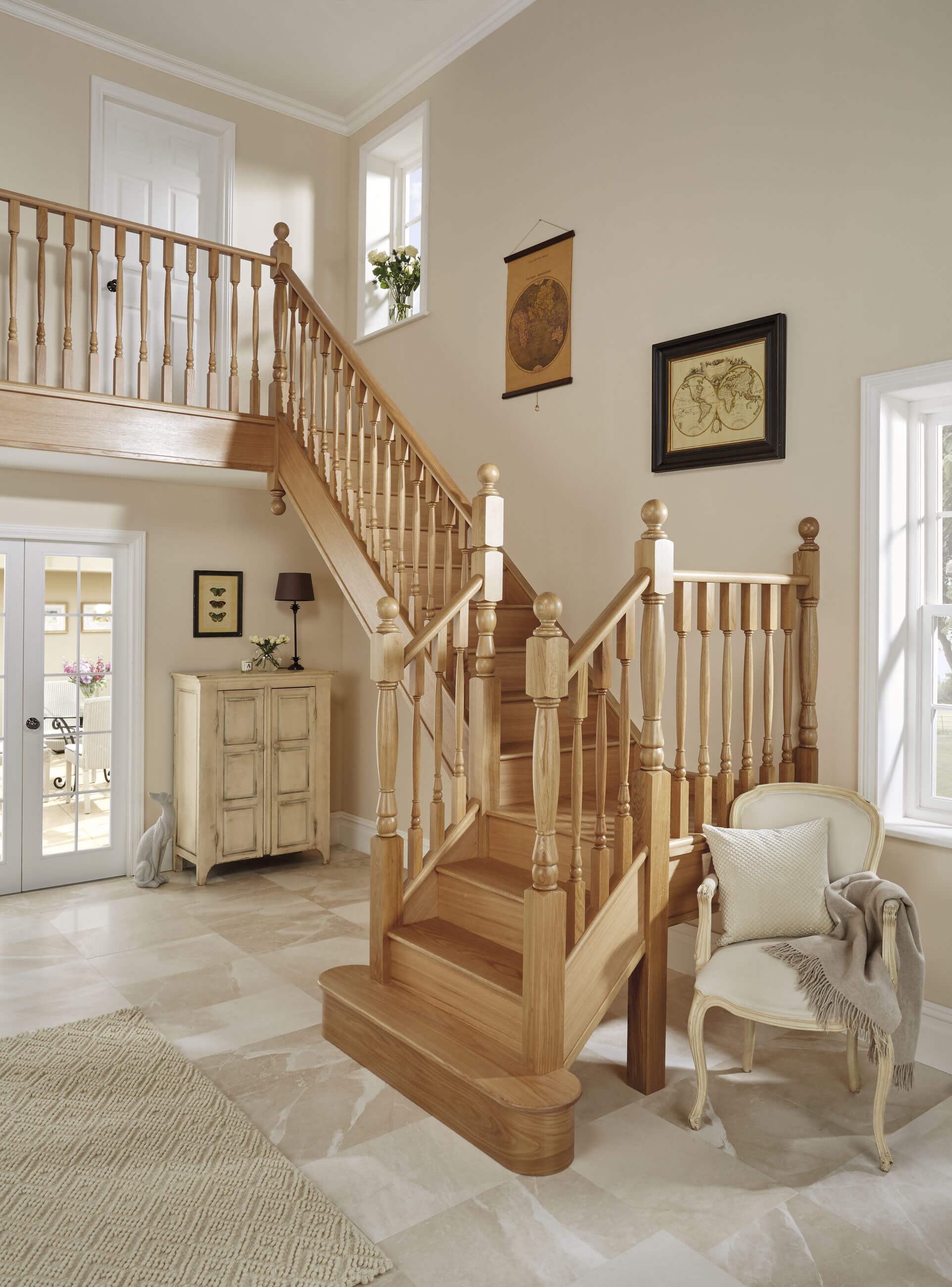 Classic Oak Staircase Design Neville Johnson