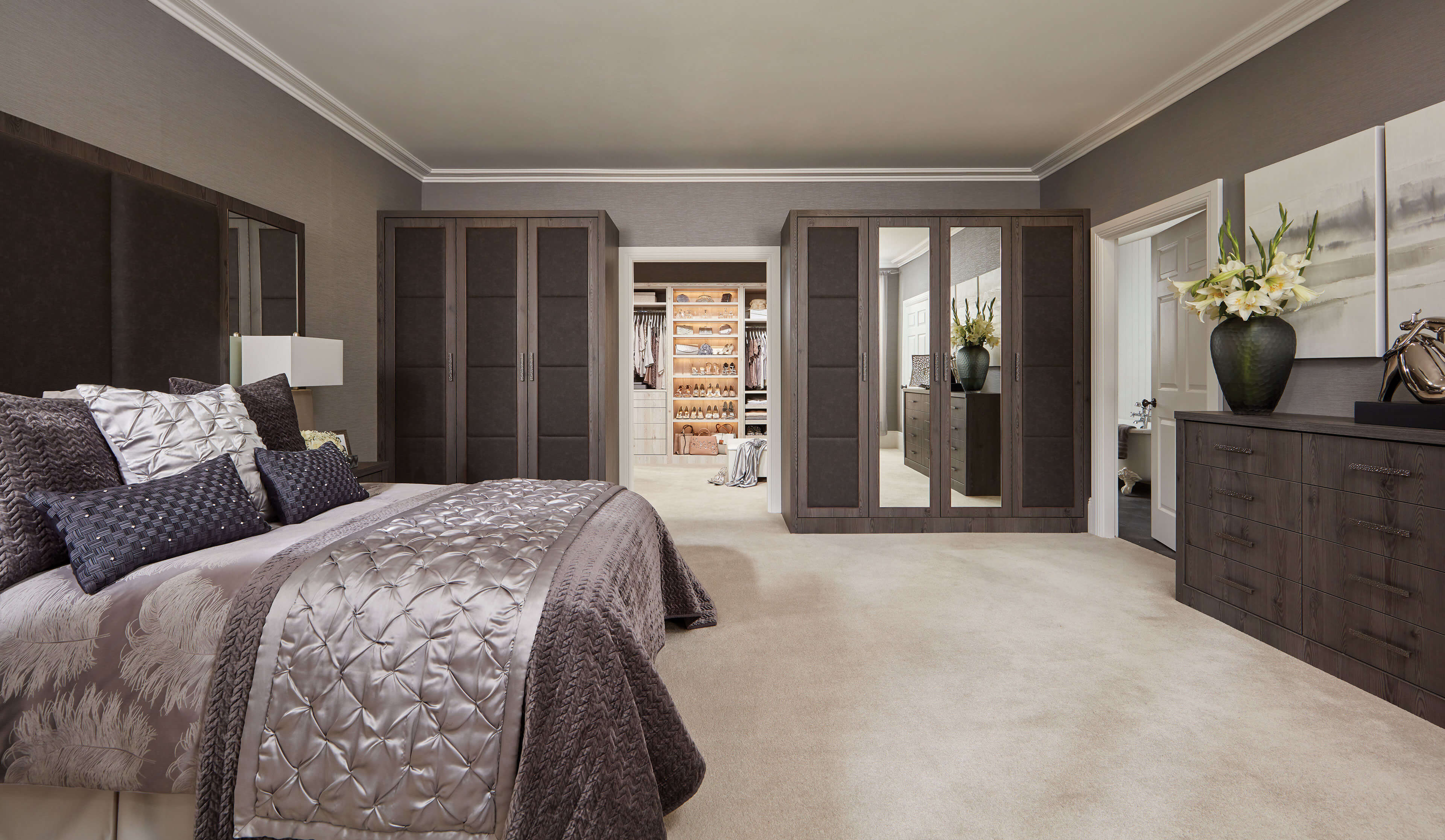 fitted bedroom furniture galley style